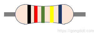 5색 저항 띠 계산기, 5-color resistance band calculator, 사용 방법