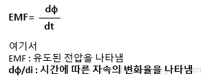 패러데이 전자기 유도:수식
