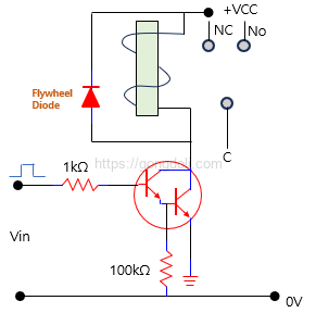 달링턴 회로 : 릴레이 코일