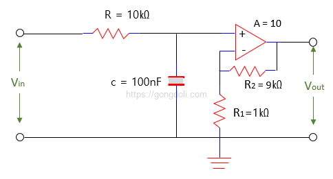 능동 저역 통과 필터 : 예제풀이