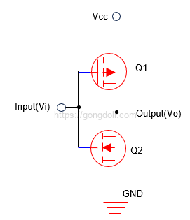 NOT 게이트 논리 회로 : CMOS