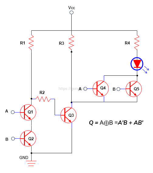 XOR 게이트 회로 설계 : 트랜지스터