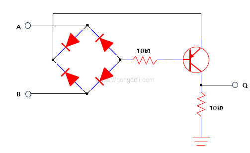 XOR 게이트 회로 설계 : 다이오드