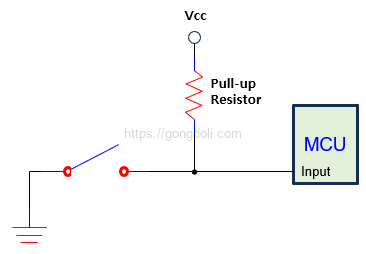 Pull-up 저항 : 플로팅 입력 방지