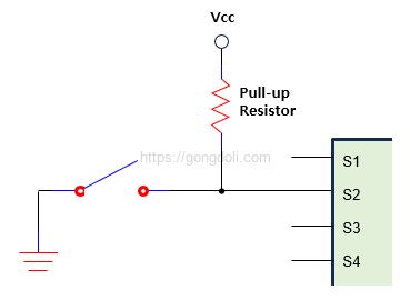 Pull-up 저항 : 기본회로