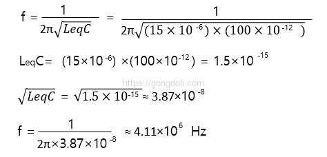 Hartley 발진기 원리 : 예제 풀이