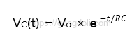 RC 회로 방전 시간 : 수식